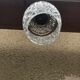 Old molded glass suspension form geometrical 70s decoration #3