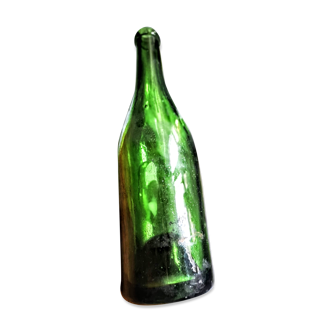 Old bottles in blown glass