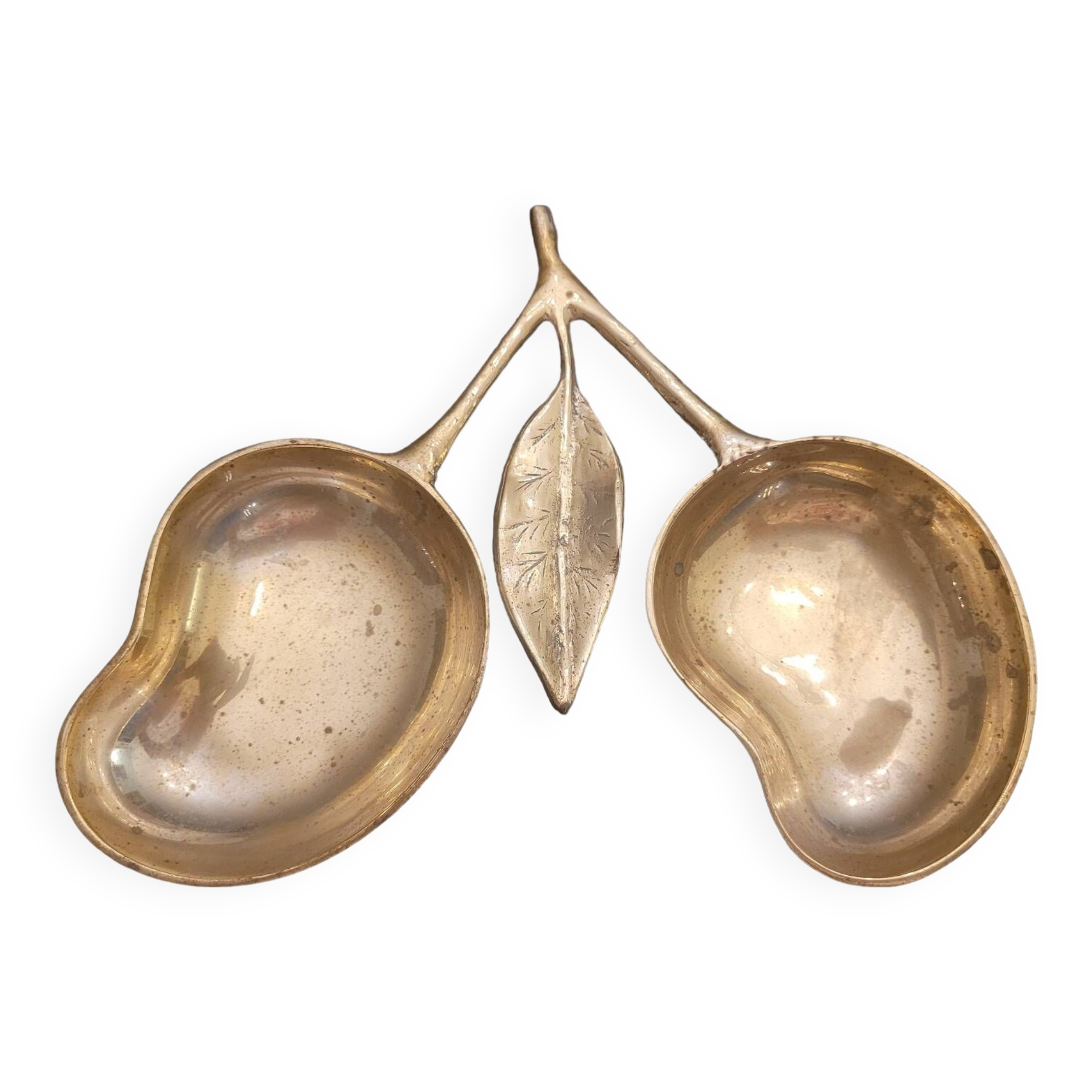 Double brass pocket tray