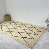 Handmade wool berber rug 280 x 160 cm