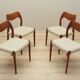Set of four teak chairs, Danish design, 1960s, designer: Niels Otto Møller