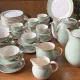 Villeroy & Boch table service in celadon green and ivory - 102 pieces