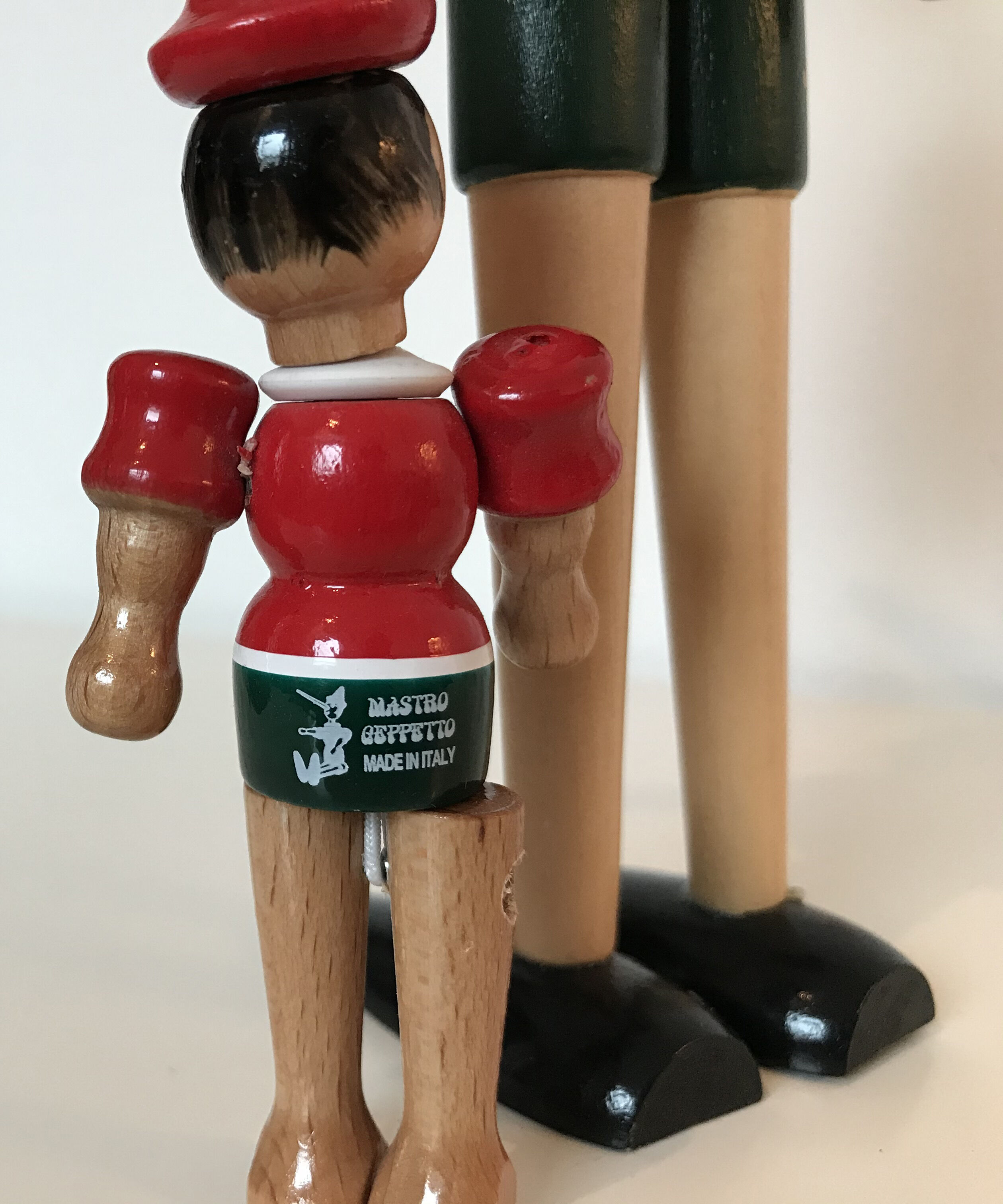 Wooden Pinocchio duo