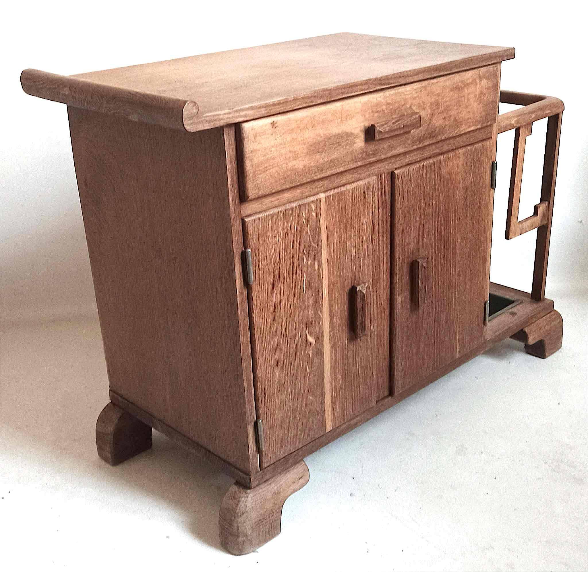 Small Art Deco entryway cabinet, 80 cm wide