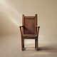 Peasant armchair in solid oak, France, 19th century