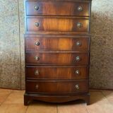 Large English chest of drawers - mahogany