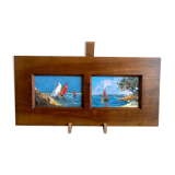 navy. Oils on panels, twentieth century