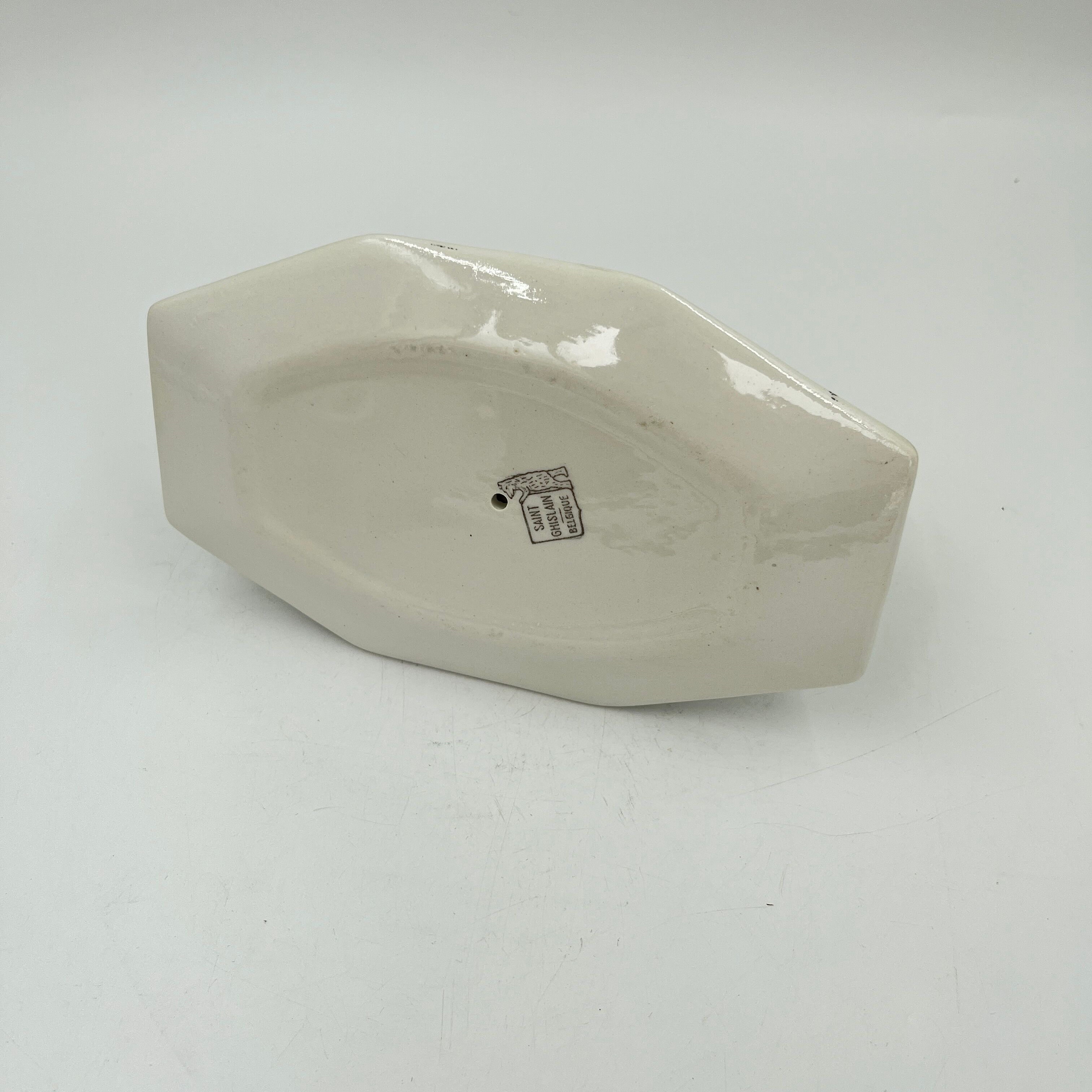 Art Deco Saucière Faïencerie de Saint-Ghislain