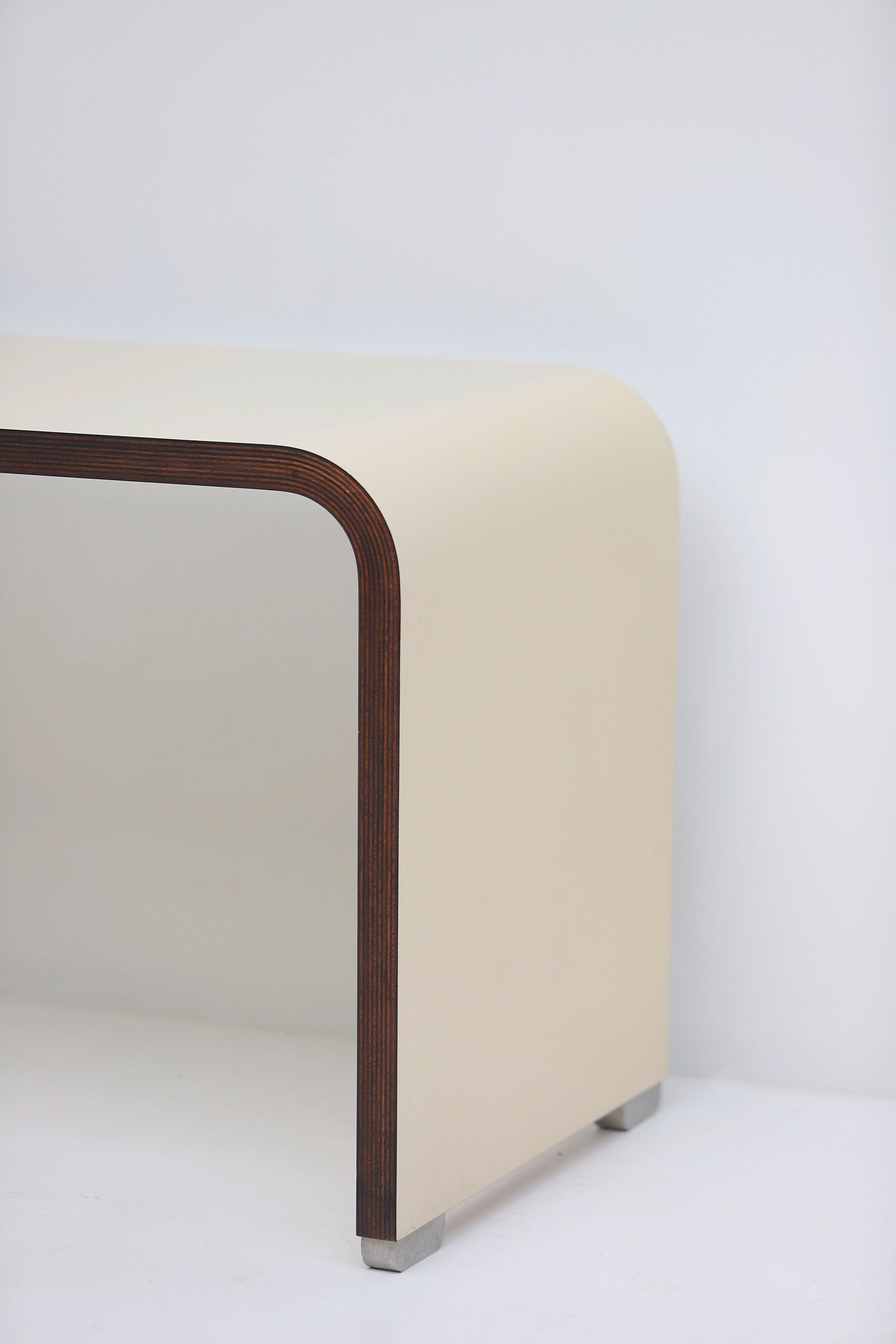 Console / side desk produced by the Belgian company Bergwood in the 1970s.