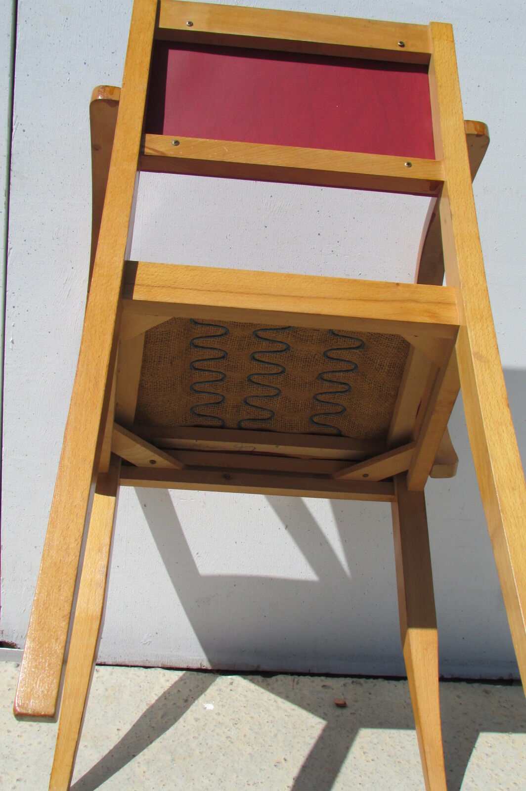 Pair of bridge armchairs , year 50-60 , beech