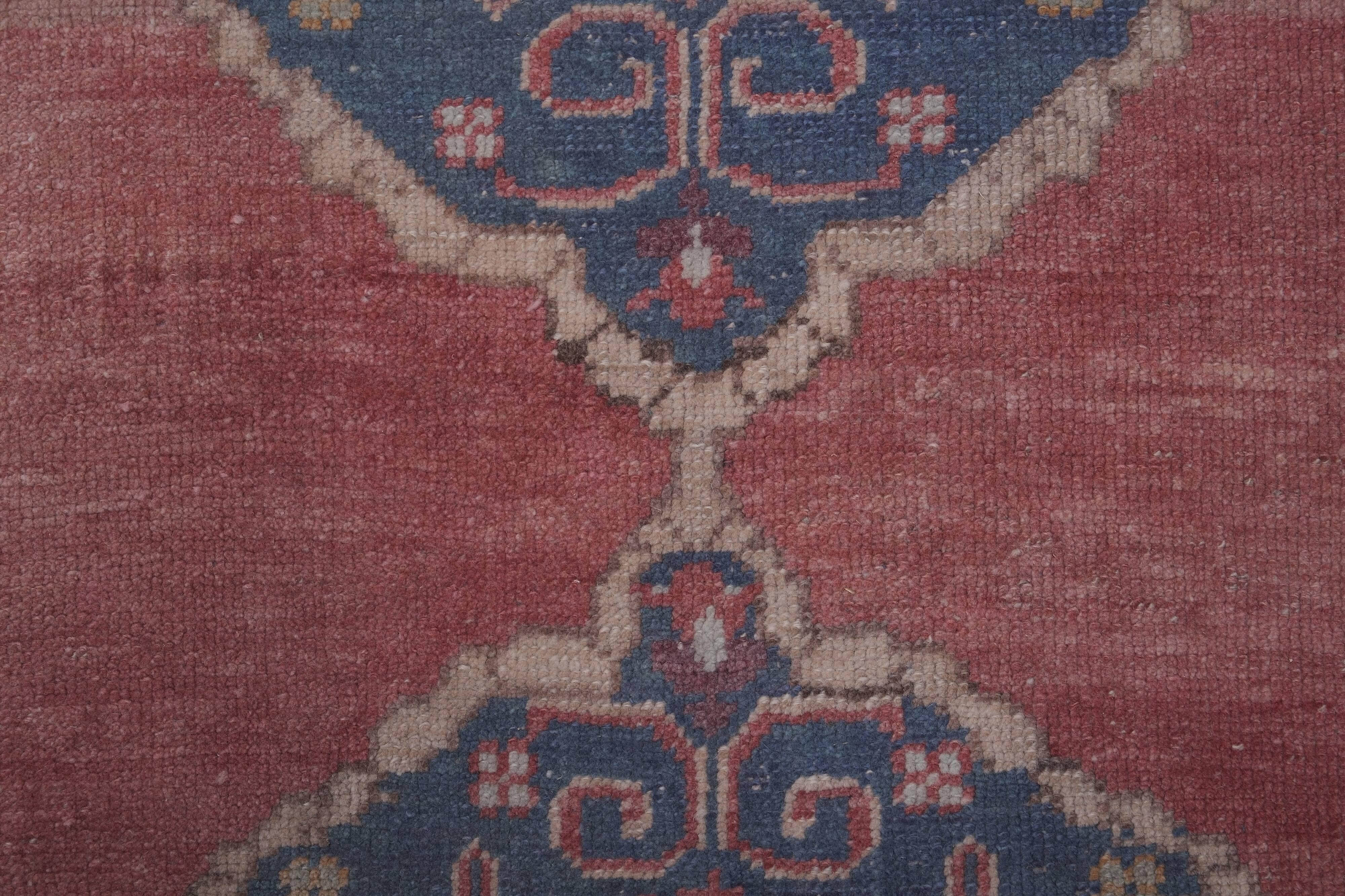 Vintage Turkish Oushak Rug Handwoven 101x262 cm