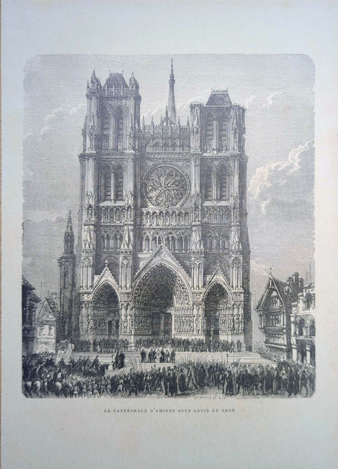 Notre-Dame d'Amiens, un original imprimé en 1895 .