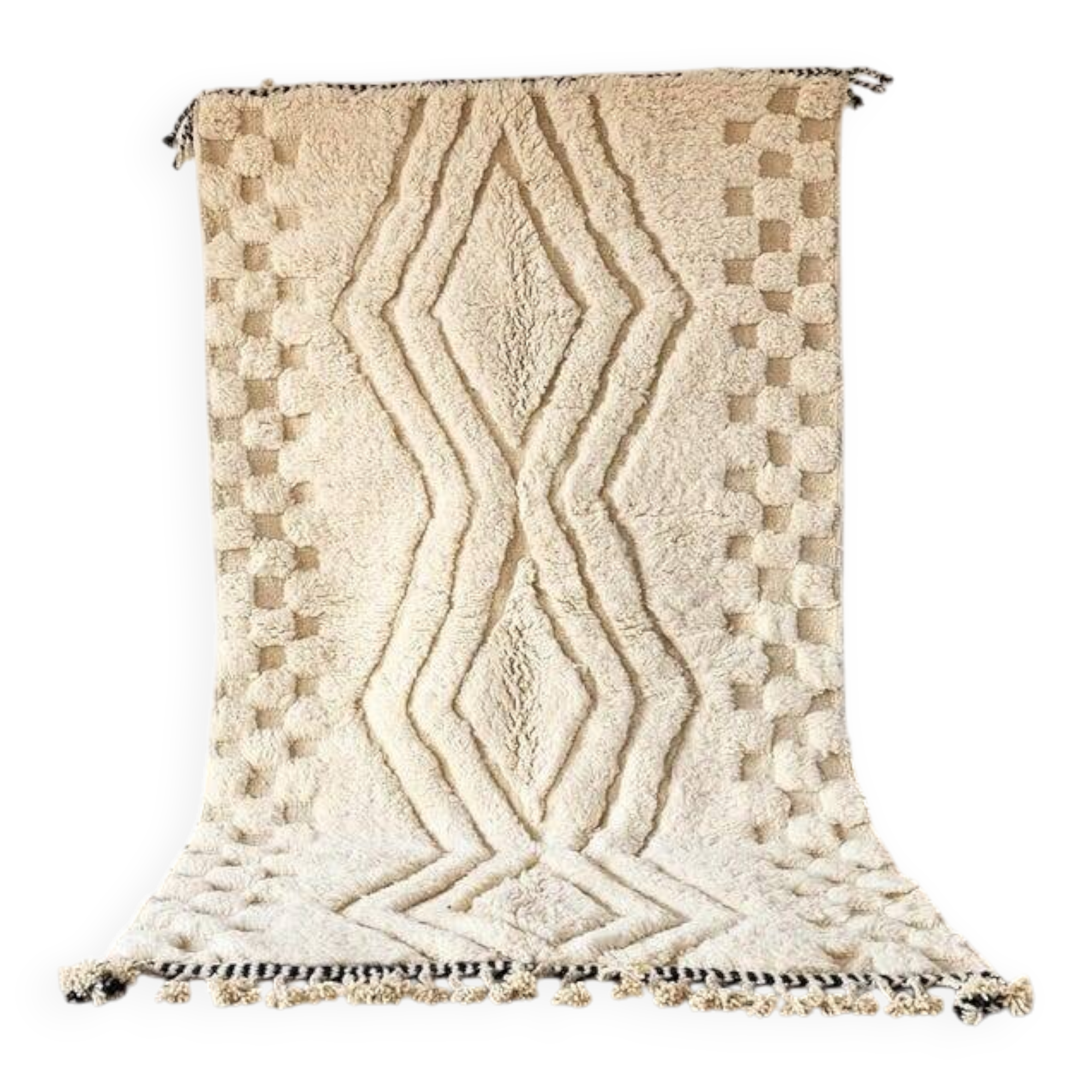 Tapis beni mrirt tissé main traditionnelle taille 150 x 250 cm