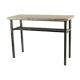 Console, art moderne, acier peint et marbre