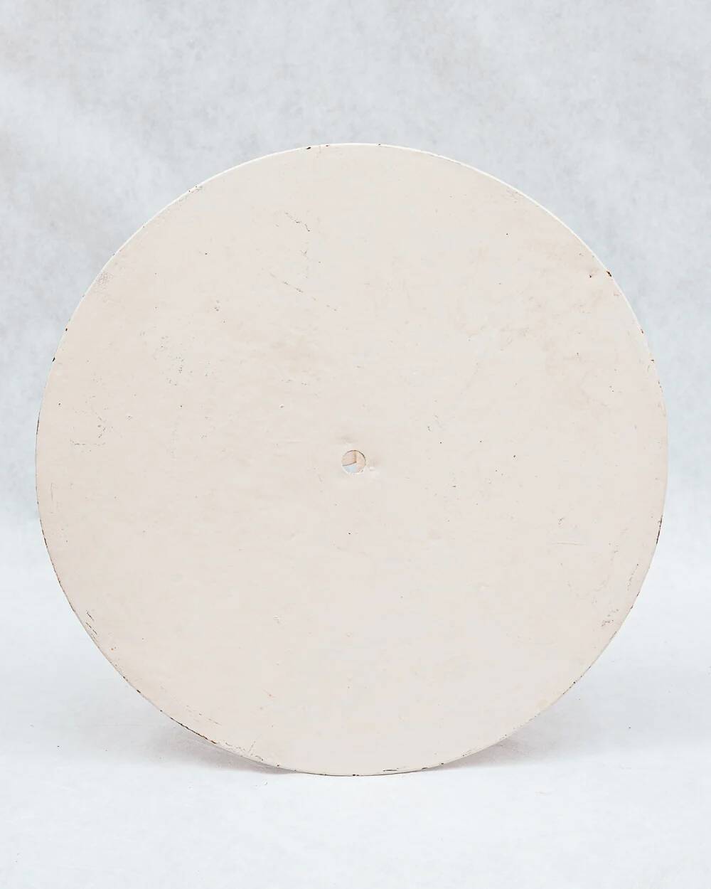 Table pliante ronde française vintage en fer