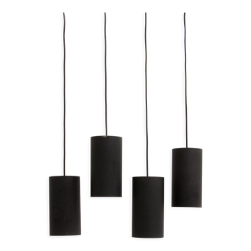 Set de 4 lampes suspendues Philips, modèle nt 48 design par argenta, 1960