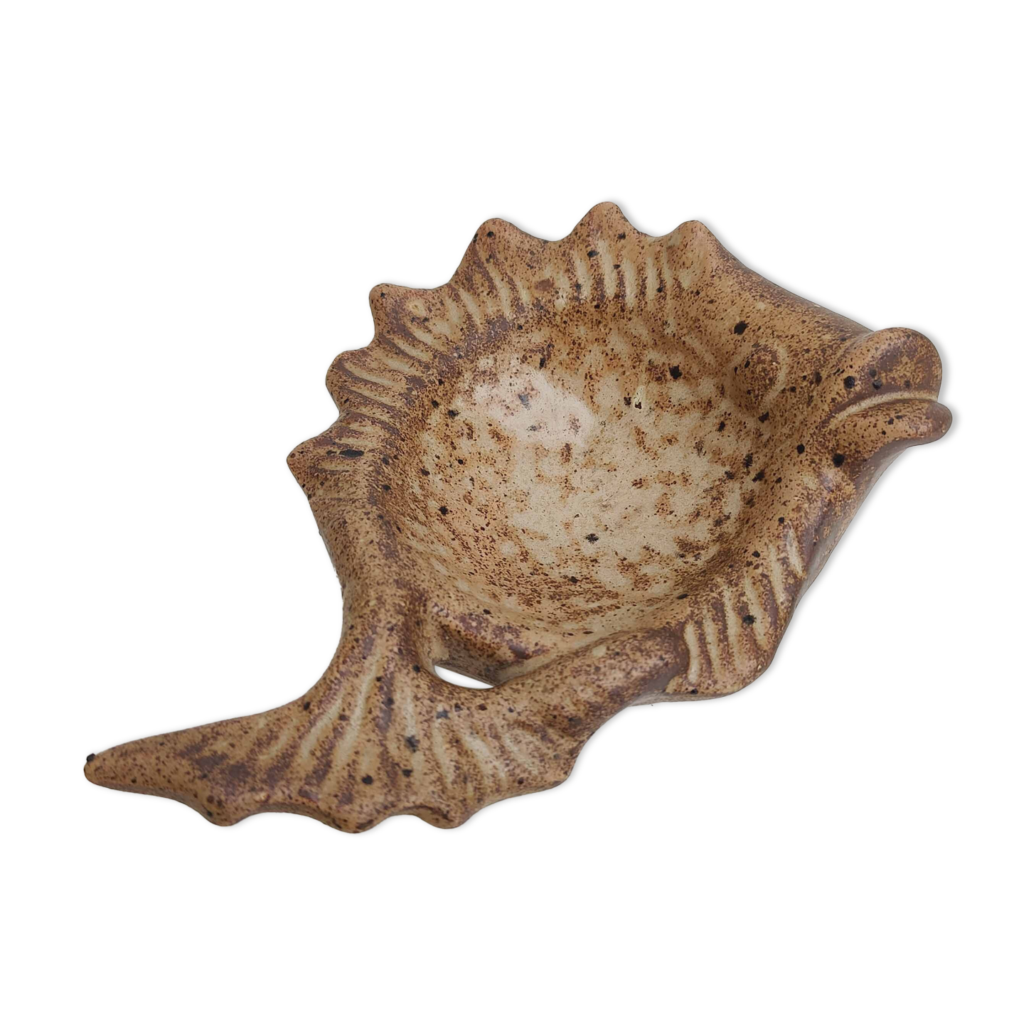 Ceramic ashtray zoomorphic fish