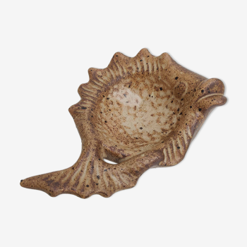 Ceramic ashtray zoomorphic fish