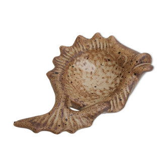 Ceramic ashtray zoomorphic fish