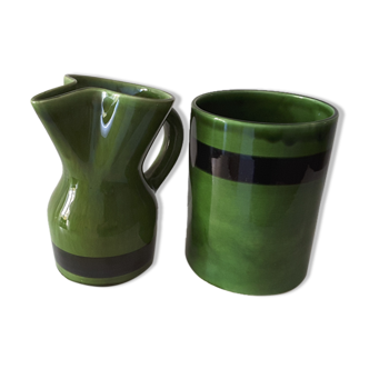 Longchamp pitcher and pot
