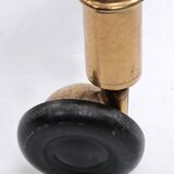 Bar trolley made of metal with bamboo motif with removable tray, 1970s