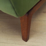 Fauteuil vert, design danois, années 1970, fabriqué au Danemark
