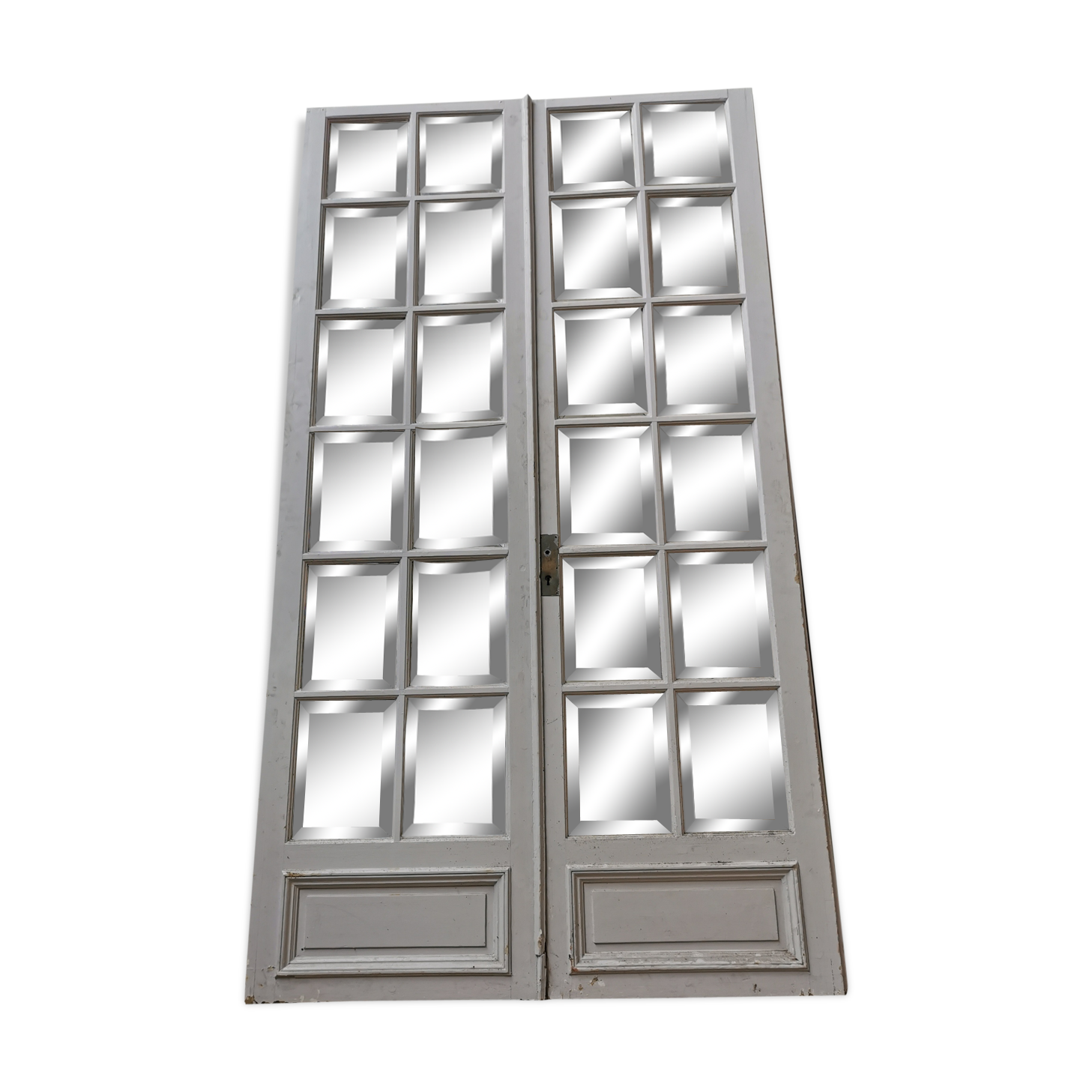 Pair of old Haussmann doors 1900/1920 with built