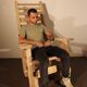 Rocking chair en sapin