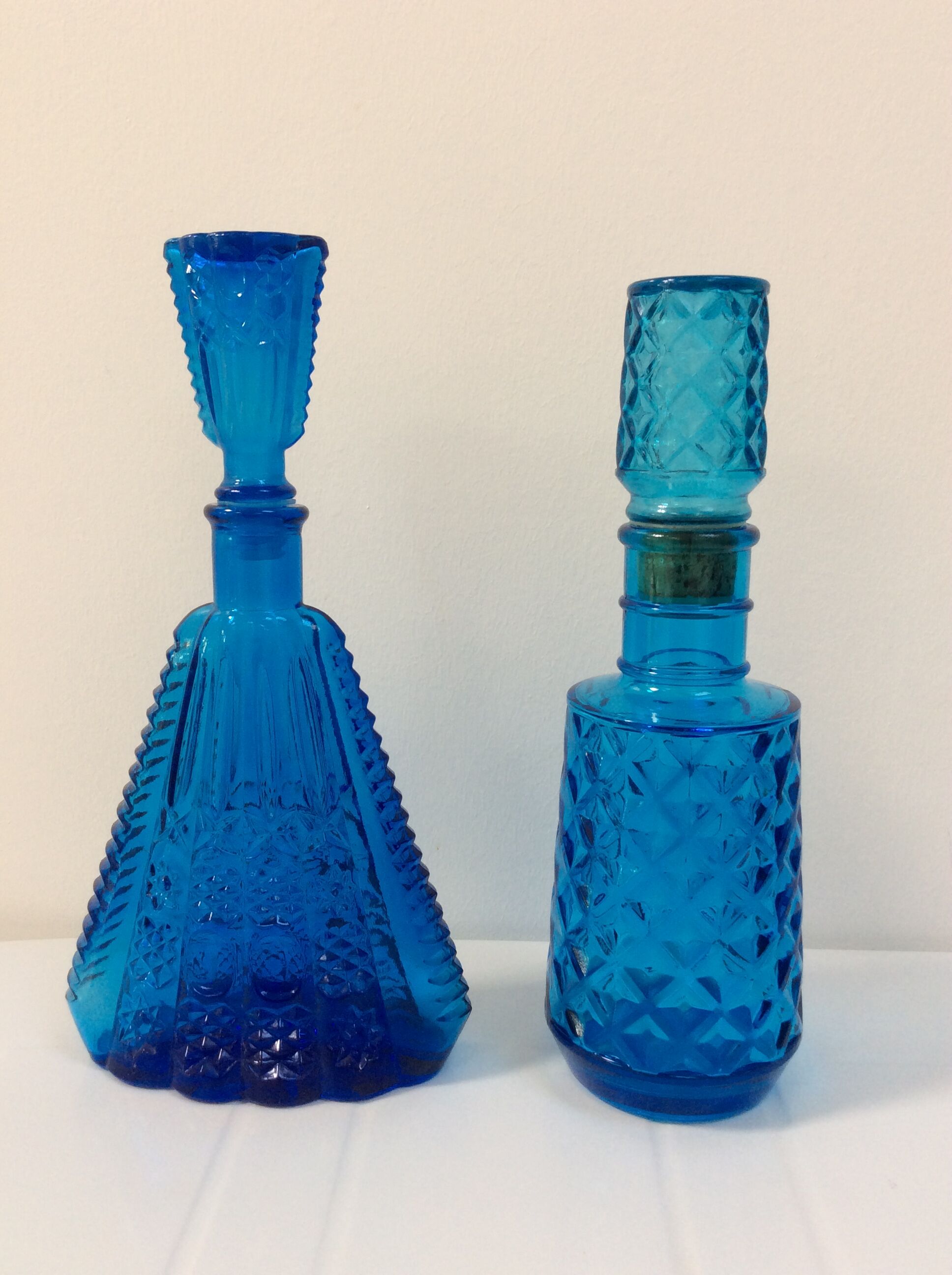 Blue decanter