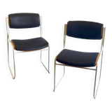 Set of 2 chairs 60s 70s