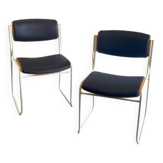 Set of 2 chairs 60s 70s