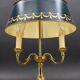 Bronze Bouillotte Lamp in Louis XVI Style with Two Lights "Lucien Gau"