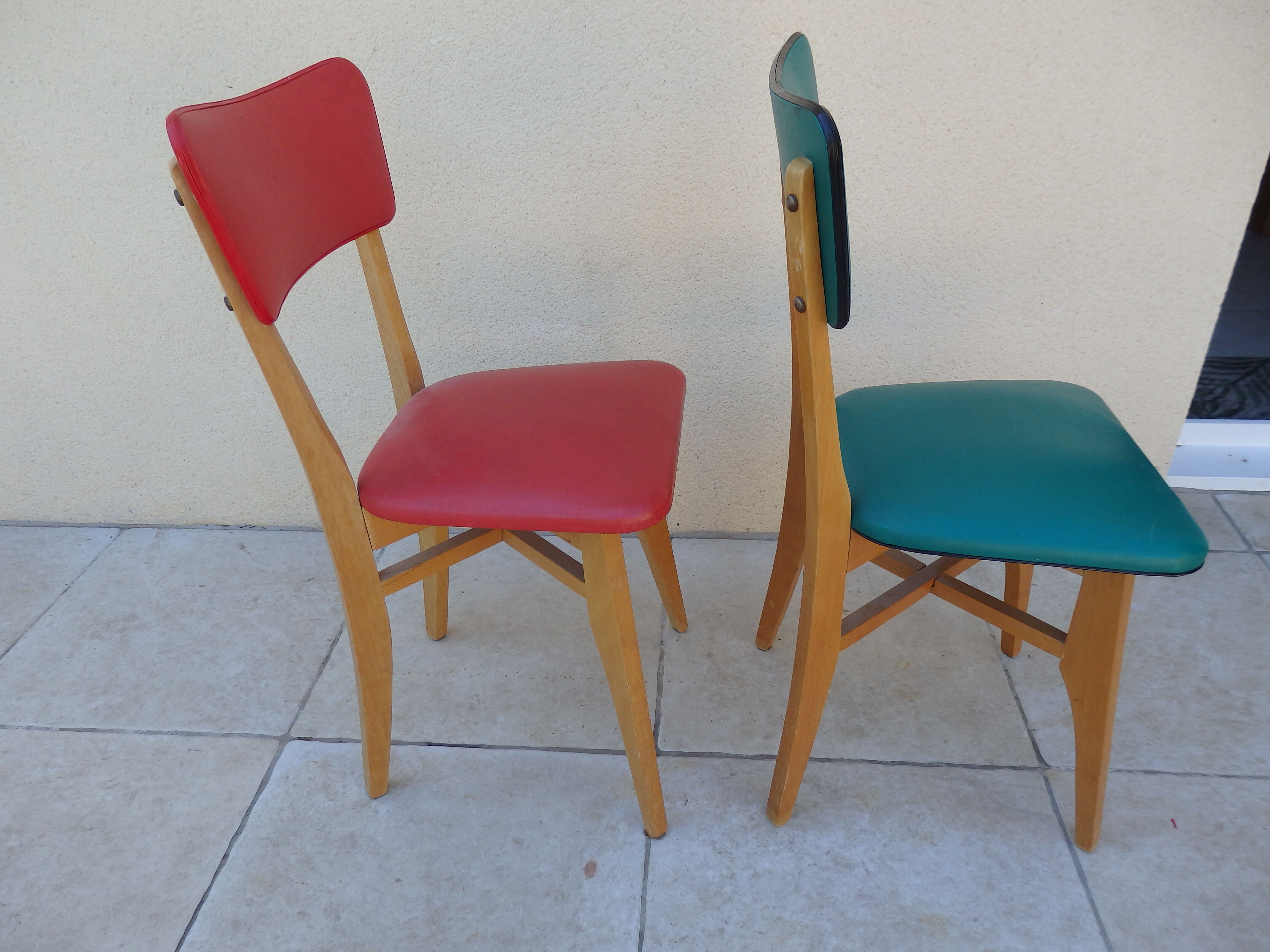 Pair of vintage chairs year 60