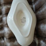 Antique sauce boat in Longwy ironstone.