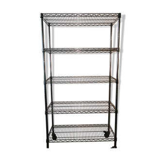 Metal shelves with wheels