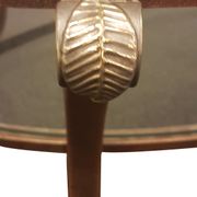 Vintage oval coffee table by Pierre Vandel, France, 1970s