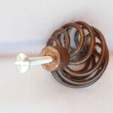 Set of wrought iron furniture knobs