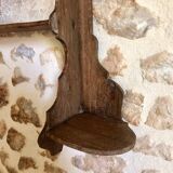 Wooden wall-mounted spice rack