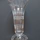 Vase tulipier vintage en verre moulé pressé