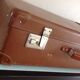 Light brown vintage suitcase