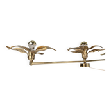 Wall lamp with three flowers by Willy Daro, Belgium, 1970s