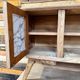 Small vintage wooden kitchen buffet from the 1960s.
