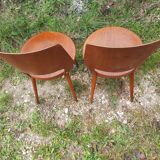 Pair of Baumann chairs, "Mondor" model