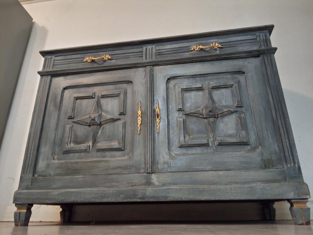 Parisian buffet grey patinated