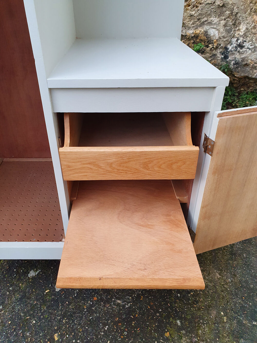 Boarding school or boarding school closet, wood, vintage, 50s
