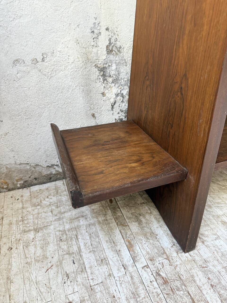 Jardinière années 50 palissandre constructiviste