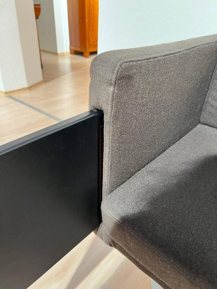 Set of Dutch Cubic Swivel Chairs with Tableau by Lensvelt, 2001