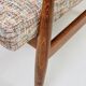 Scandinavian armchair multicolore knitting Boho style design by H.Lis