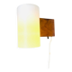 Cylindrical Beech Wood Wall Lamp Uno & Östen Kristiansson For Luxus, Sweden 1960S