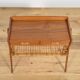 Mid-Century Teak and Rattan Console Table by Søren Rasmussen, Denmark, 1960